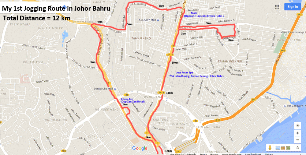 Johor Bahru Map Jogging Map.gif